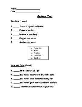 Hygiene Assessment (Test)