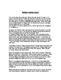 Rudyard Kipling Rikki Tikki Tavi Story and Assessment (Quiz)