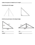 FREE - Basic Algebra and Geometry Skills Worksheet - FREE