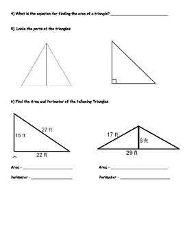 Basic Math Algebra Geometry FREE - Basic Algebra and Geometry Skills Worksheet - FREE – Engaging ...