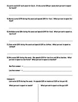 FREE - Figuring a Budget Worksheet - FREE
