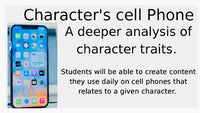 Characterization - Character Cell Phone - editable PPT