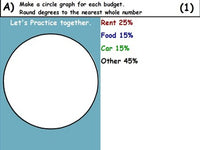 Creating Pie Graphs Lesson w/ worksheet