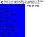 Probability Lesson - Deck of Cards Part 1