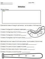 Estimating Lesson w/ worksheet included