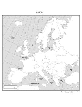 FREE - European Geography Map - FREE