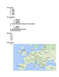 Europe Geography Assessment (Test)