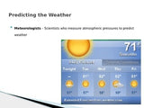 Atmosphere - Forecasting the Weather