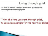 Emotions - Grief w/worksheet