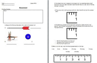 Basic Measurement Skills Lesson w/Worksheet