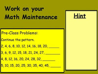Number Patterns Lesson w/Worksheet