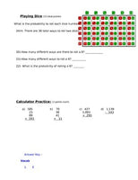 Probability and Ratios Assessment (Test)