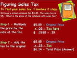 Creating Sales Tax Mathematics Lesson w/ worksheet