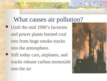 Pollution - Air Pollution
