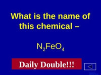 Chemical Reactions - Jeopardy Review