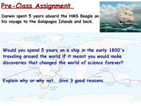 Evolution - Darwin and the Galapagos Islands w/ Worksheet
