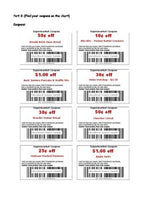 Buying Food - Using Coupons Project (Real World Math)