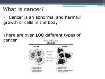 Diseases - Cancer w/worksheet