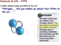 Chemical Basis of Life - Macromolecules Reading Assignment, w/ worksheet