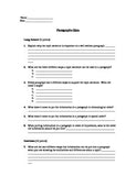 Writing Paragraphs, Main Idea, Supporting Details Assessment (Test)