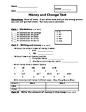 Buying Food - Making Change and Counting Money Assessment (Test)