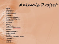 Animals Research Project