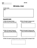 TARGET GIFT CARD Worksheet; Real World Math; CBI